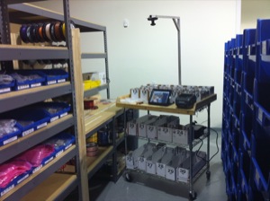 Warehouse Pick Cart - With iPad Control